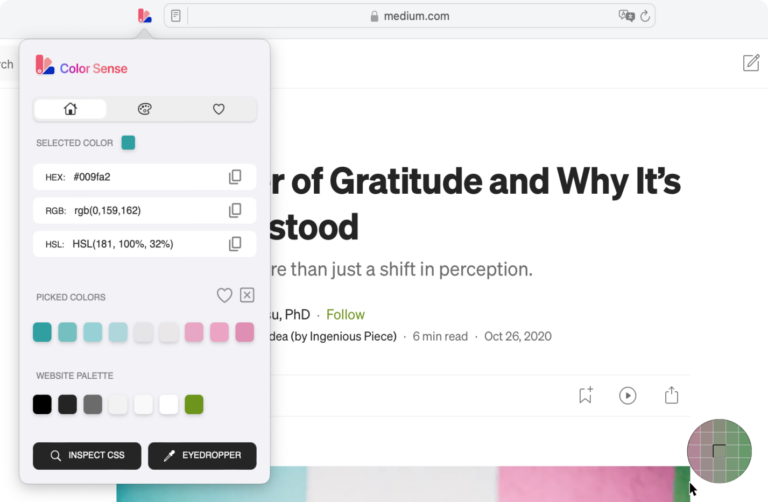 Read more about the article Color Sense – Color Picker Safari Extension